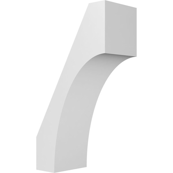 Ekena Millwork 5 1/2-in. W x 10-in. D x 18-in. H Westlake Architectural Grade PVC Knee Brace BRCP055X10X18WTL - main